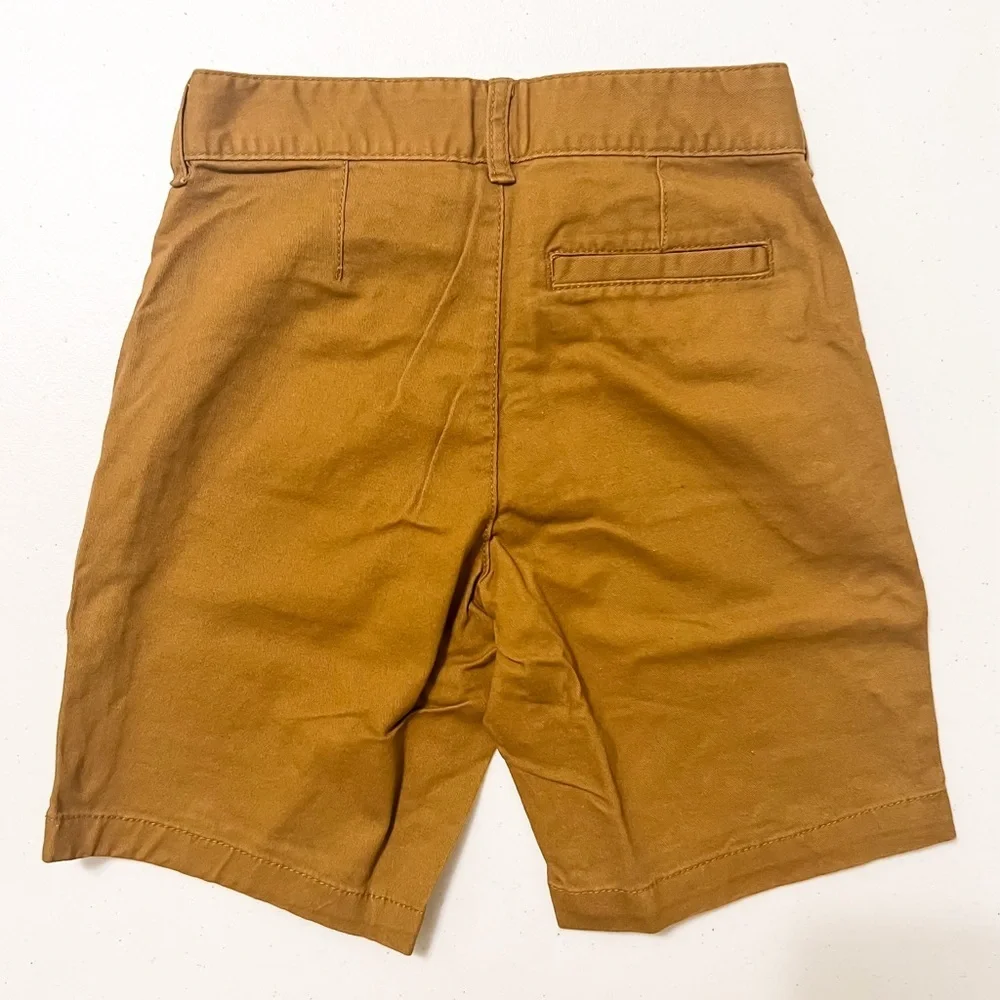 Old Navy Boys Knee Length Straight Twill Shorts - Tan, Size 7